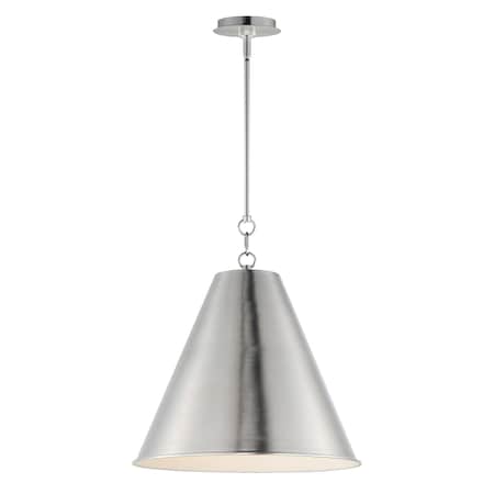 Maxim Lighting Veritas 18'' 1-Light Pendant, Satin Nickel 15164SN